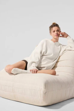 Scholar Hooded Sweater - Ivory -Style Avenue U3026R 03299 b1 s1 a5 1 m91