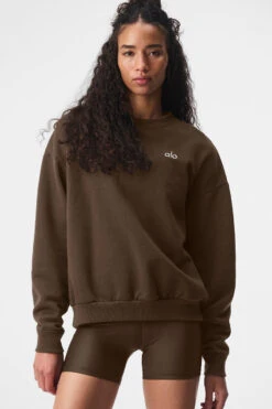 Accolade Crew Neck Pullover - Espresso -Style Avenue U3031RG 04064 b1 s1 a1 1 m205