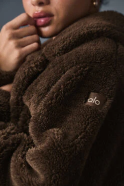 Oversized Sherpa Trench - Espresso -Style Avenue U4012R 04064 b1 s1 a4 2 m206