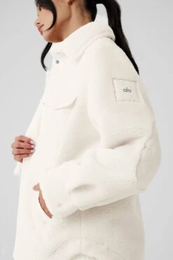Sherpa Edge Shacket - Ivory 10 Sherpa Edge Shacket - Ivory -Style Avenue U4029R 03299 b1 s1 a4 1 m54
