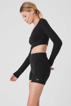 Alolux Cropped Me Time Cardigan - Black 8 Alolux Cropped Me Time Cardigan - Black -Style Avenue W3775R 01 b1 s1 a2 1 m177