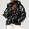Stunner Puffer Jacket - Black -Style Avenue W4430R 01 b1 s1 a1 2 m100
