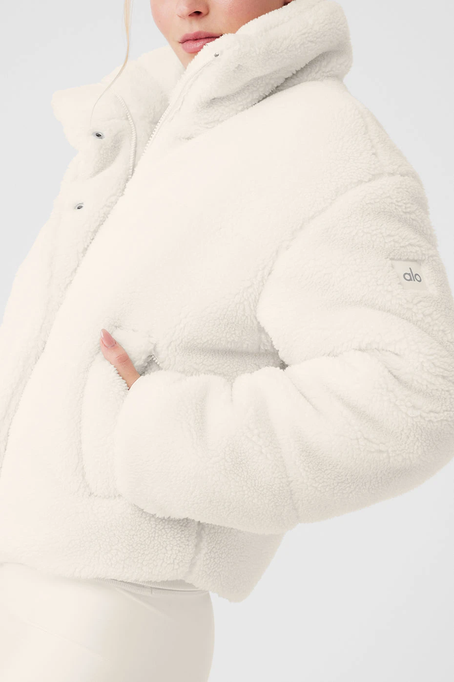 Sherpa Snow Angel Puffer - Ivory 6 Sherpa Snow Angel Puffer - Ivory - Image 4