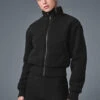 Micro Sherpa Destiny Jacket - Black -Style Avenue W4485R 01 b1 s1 a1 1 m224