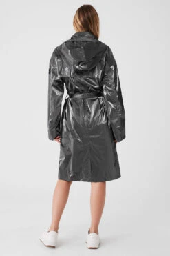 Metallic Break Line Trench - Silver Metallic -Style Avenue W4524R 05021 b1 s1 a3 1 m89