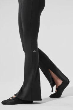 High-Waist Zip It Flare Legging - Black -Style Avenue W51030R 01 b1 s1 a4 1 m224