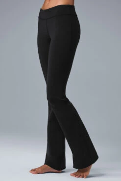 Airbrush Low-Rise Bootcut Legging - Black -Style Avenue W51150R 01 b1 s1 a3 1 m197