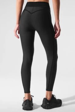 Airlift High-Waist 7/8 Line Up Legging - Black -Style Avenue W51154R 01 b1 s1 a2 1 m224