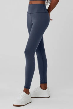 Airbrush Winter Warm High-Waist Nocturne Legging - Navy -Style Avenue W51196R 03842 b1 s1 a2 1 m76