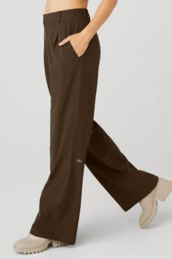 High-Waist Pursuit Trouser - Espresso -Style Avenue W51208R 04064 b1 s1 a2 1 m89