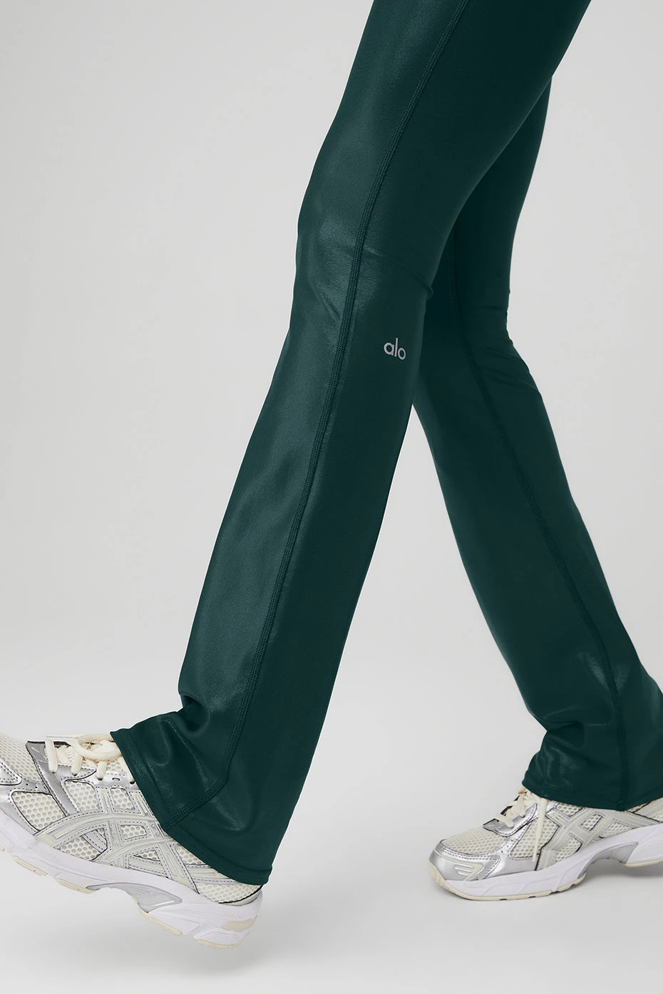 Super Shine Low-Rise Bootcut Legging - Midnight Green 6 Super Shine Low-Rise Bootcut Legging - Midnight Green - Image 4