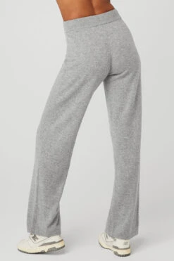 Cashmere High-Waist Jet Set Wide Leg Pant - Dove Grey Heather 8 Cashmere High-Waist Jet Set Wide Leg Pant - Dove Grey Heather -Style Avenue W51266R 02288 b1 s1 a3 1 m18