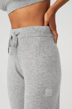 Cashmere High-Waist Jet Set Wide Leg Pant - Dove Grey Heather 9 Cashmere High-Waist Jet Set Wide Leg Pant - Dove Grey Heather -Style Avenue W51266R 02288 b1 s1 a4 1 m18