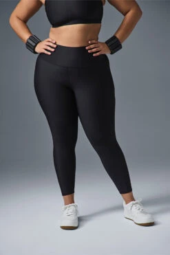 7/8 High-Waist Airlift Legging - Black -Style Avenue W51314R 01 b1 s3 a2 1 m194