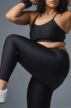 7/8 High-Waist Airlift Legging - Black -Style Avenue W51314R 01 b1 s3 a4 1 m194