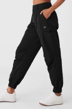 High-Waist Break Line Jogger - Black -Style Avenue W51319R 01 b1 s1 a2 1 m18