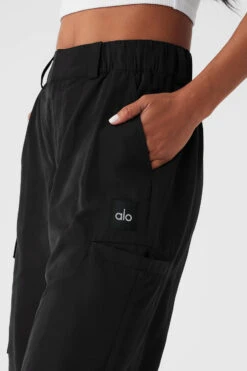 High-Waist Break Line Jogger - Black -Style Avenue W51319R 01 b1 s1 a4 1 m18