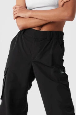 High-Waist Break Line Jogger - Black -Style Avenue W51319R 01 b1 s1 a4 2 m18