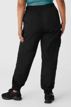 High-Waist Break Line Jogger - Black -Style Avenue W51319R 01 b1 s4 a2 1 m152
