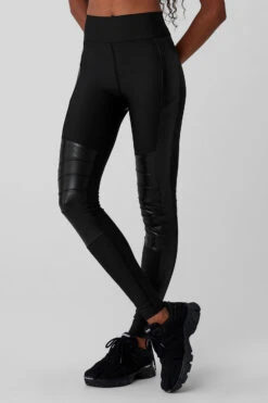 Airlift Winter Warm High-Waist Supermoto Legging - Black -Style Avenue W51334R 01 b1 s1 a2 1 m76