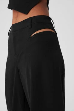 High-Waist Risk Taker Trouser - Black -Style Avenue W51338R 01 b1 s1 a4 1 m18