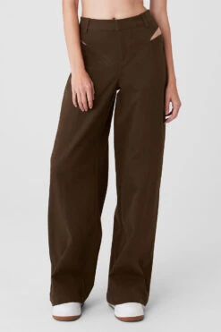 High-Waist Risk Taker Trouser - Espresso