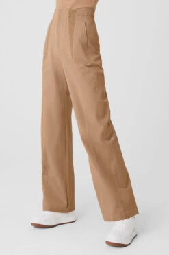 High-Waist On Point Moto Trouser - Toasted Almond 8 High-Waist On Point Moto Trouser - Toasted Almond -Style Avenue W51341R 05131 b1 s1 a3 1 m177