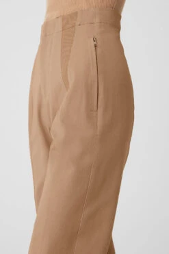High-Waist On Point Moto Trouser - Toasted Almond 9 High-Waist On Point Moto Trouser - Toasted Almond -Style Avenue W51341R 05131 b1 s1 a4 1 m177