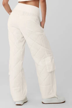 High-Waist Snowrider Puffer Pant - Ivory -Style Avenue W51351R 03299 b1 s1 a2 1 m54