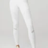 High-Waist Moto Legging - White/White Glossy -Style Avenue W5494R 00784 b1 s1 a1 1 m54
