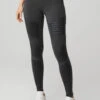 High-Waist Moto Legging - Anthracite/Anthracite Glossy -Style Avenue W5494R 02224 b1 s1 a1 1 m82