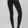 High-Waist Goddess Legging - Black/Black -Style Avenue W5525R 0101 b1 s1 a1 1 m54
