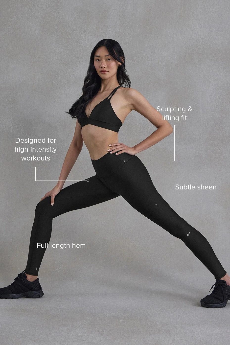 High-Waist Airlift Legging - Black 4 High-Waist Airlift Legging - Black - Image 2
