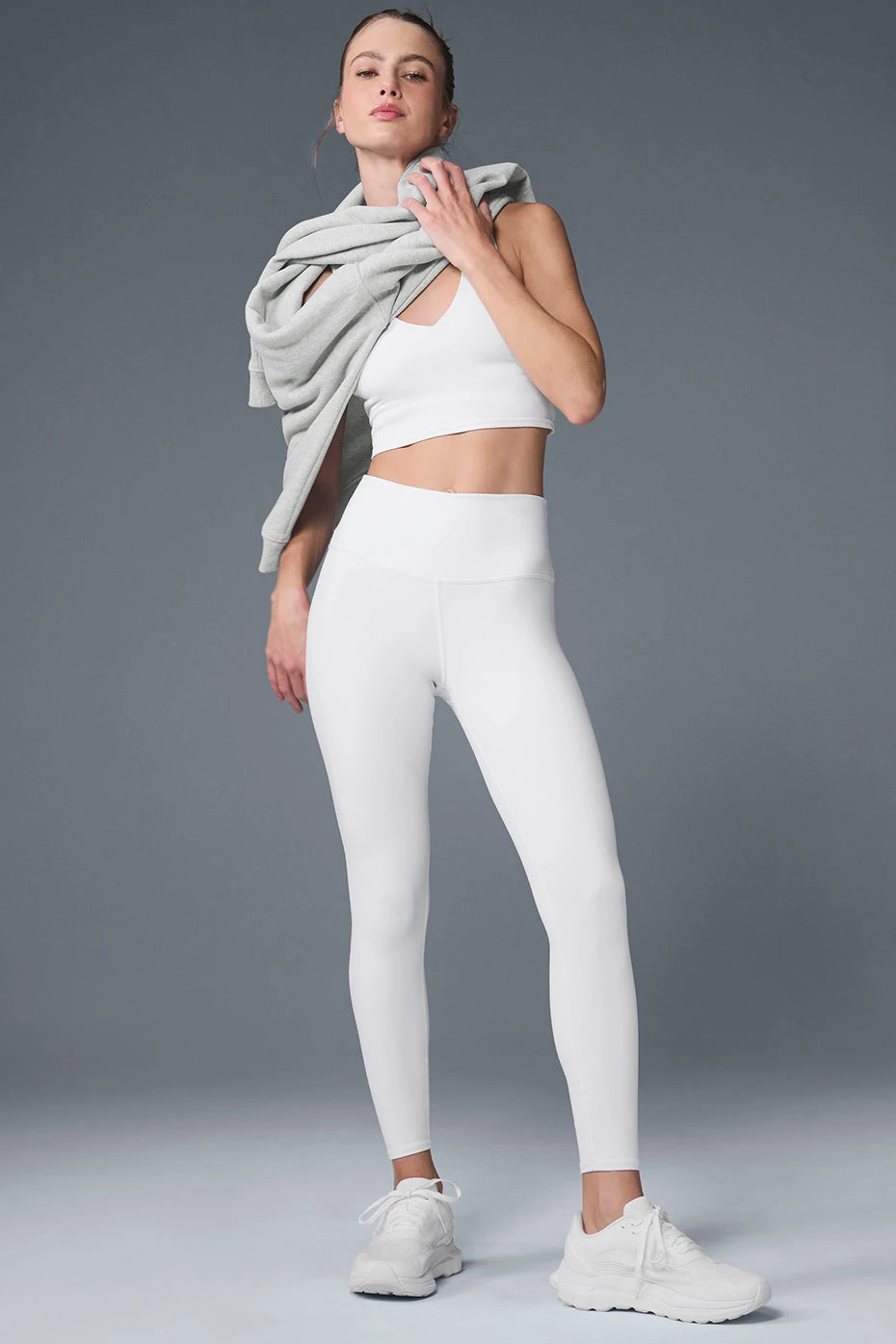 7/8 High-Waist Airbrush Legging - White 6 7/8 High-Waist Airbrush Legging - White - Image 4