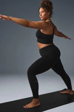 7/8 High-Waist Airbrush Legging - Black -Style Avenue W5604R 01 b1 s1 a4 1 m182