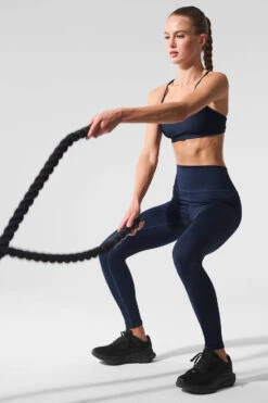 7/8 High-Waist Airlift Legging - Navy -Style Avenue W5766R 03842 b1 s1 a4 1 m224