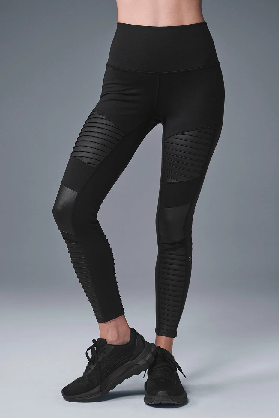7/8 High-Waist Moto Legging - Black 3 7/8 High-Waist Moto Legging - Black