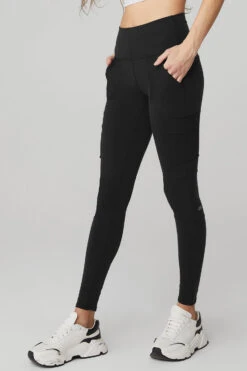 High-Waist Cargo Legging - Black 8 High-Waist Cargo Legging - Black -Style Avenue W5874R 01 b1 s1 a2 1 m90