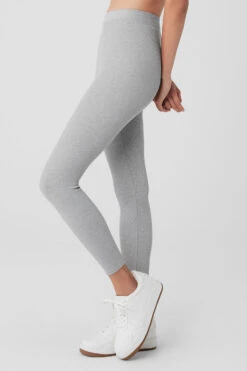 Ribbed High-Waist 7/8 Blissful Legging - Athletic Heather Grey -Style Avenue W5987R 02910 b1 s1 a3 1 m54 ab8e794a 8bfa 41db 888b 795640a5d003