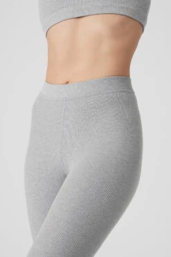 Ribbed High-Waist 7/8 Blissful Legging - Athletic Heather Grey -Style Avenue W5987R 02910 b1 s1 a4 1 m54 2969ec48 38f9 45da 910e 5c66a65b0aec