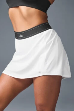 Match Point Tennis Skirt - White -Style Avenue W6240R 00 b1 s1 a5 m196
