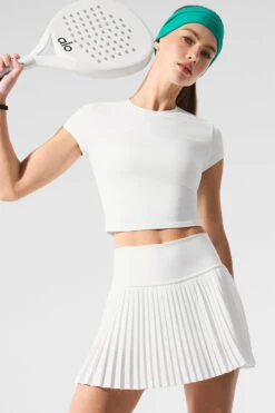 Grand Slam Tennis Skirt - White -Style Avenue W6289R 00 b1 s1 a1 1 m224