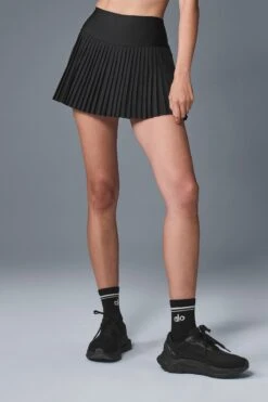 Grand Slam Tennis Skirt - Black -Style Avenue W6289R 01 b1 s1 a1 m54