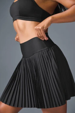 Grand Slam Tennis Skirt - Black -Style Avenue W6289R 01 b1 s1 a2 m196