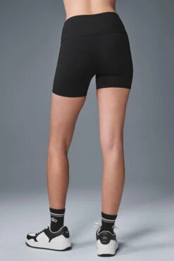 5" Airbrush High-Waist Biker Short - Black 14 5" Airbrush High-Waist Biker Short - Black -Style Avenue W6311R 01 b1 s1 a2 m54