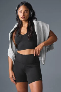 5" Airbrush High-Waist Biker Short - Black 21 5" Airbrush High-Waist Biker Short - Black -Style Avenue W6311R 01 b1 s1 a5 m196