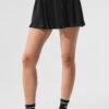 Micro Plisse Tennis Skirt - Black -Style Avenue W6323R 01 b1 s1 a1 1 m54