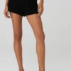 Cashmere High-Waist Plush Waffle Short - Black -Style Avenue W6342R 01 b1 s1 a1 1 m18