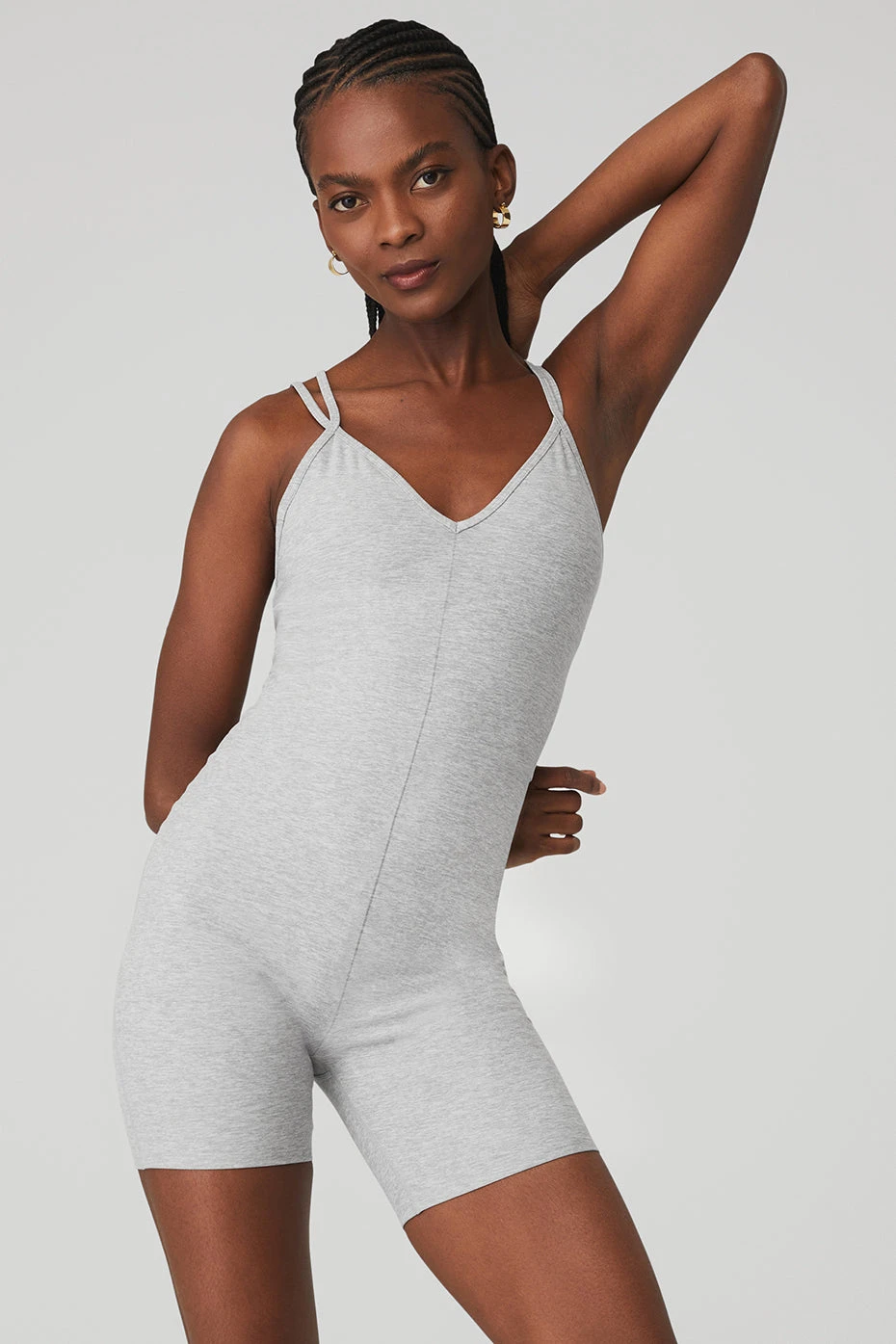 Alosoft Suns Out Onesie - Athletic Heather Grey 3 Alosoft Suns Out Onesie - Athletic Heather Grey