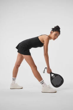 Alosoft Courtside Tennis Dress - Black 11 Alosoft Courtside Tennis Dress - Black -Style Avenue W8176R 01 b1 s1 a4 1 m54